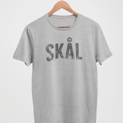 T-Shirt - Skal (svart print)