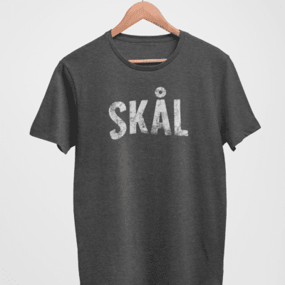 T-Shirt - Skal (vit print)